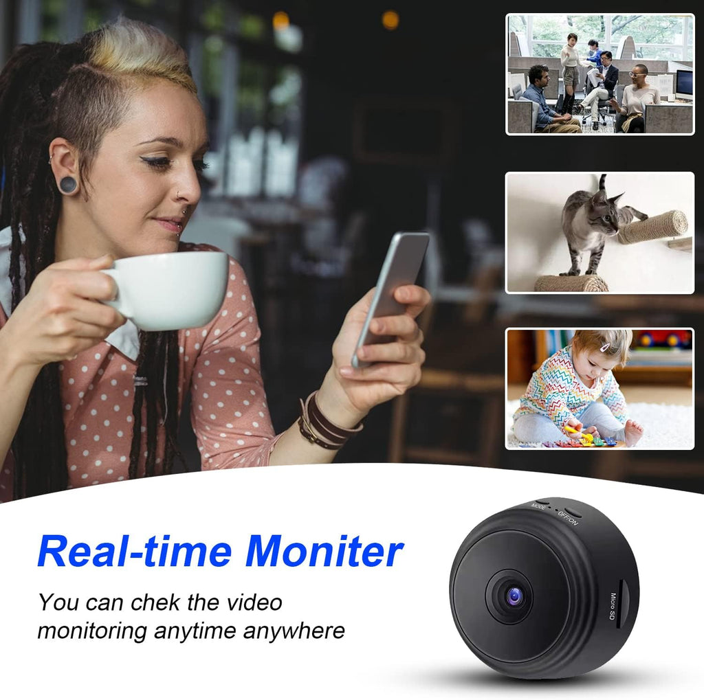 Cameră de securitate Wi-Fi de interior Veyra Mini — design compact - Desfino