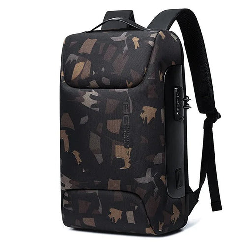AegisGuard 15.6" -varkaudenestoreppu — vettähylkivä, piilotettu säilytystila - Desfino