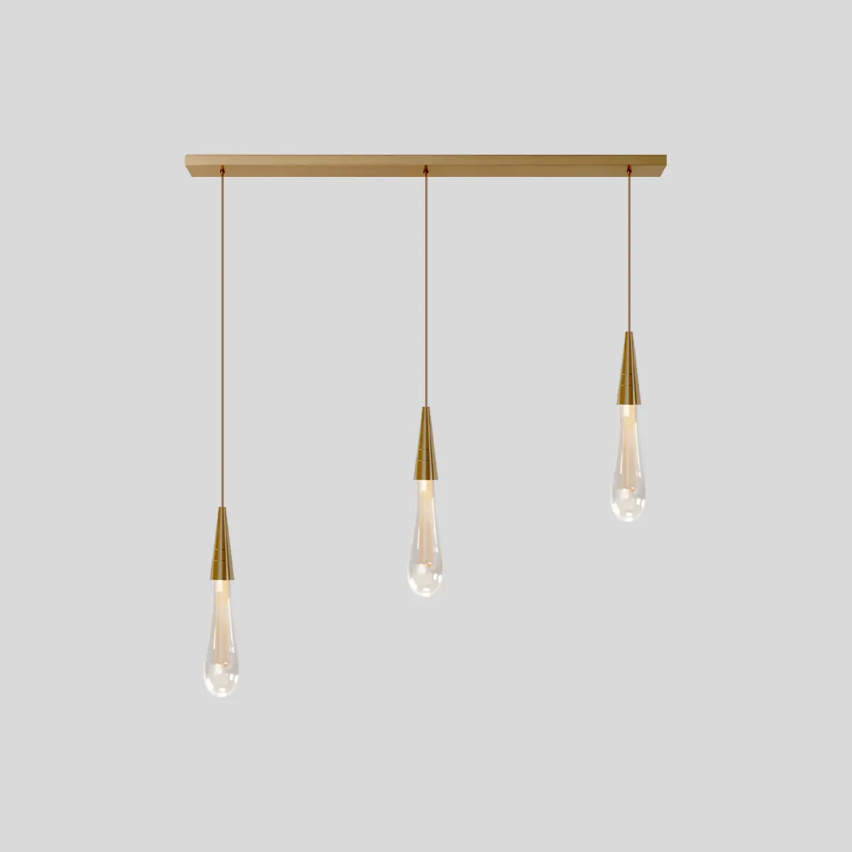 Drop Crystal Chrome Pendant Light for Bedroom | Desfino