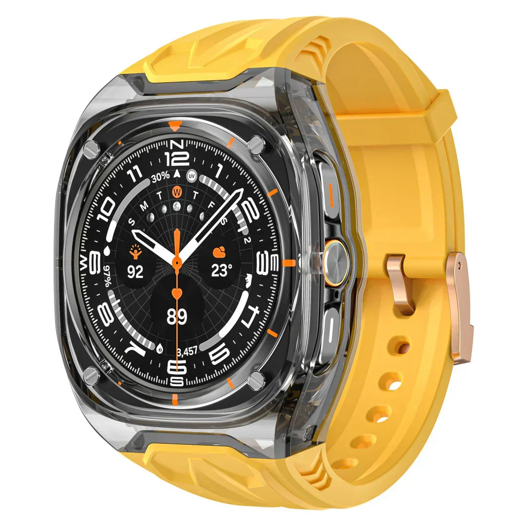 Kit de adaptação Lumeo para Galaxy Watch Ultra — Caixa fina em TPU e bracelete de silicone - Desfino