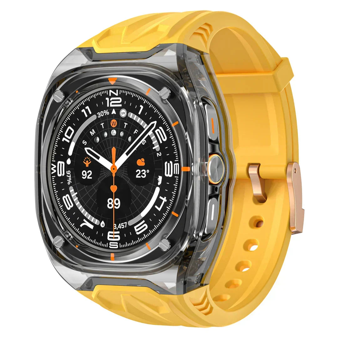 Kit de adaptação Lumeo para Galaxy Watch Ultra — Caixa fina em TPU e bracelete de silicone - Desfino