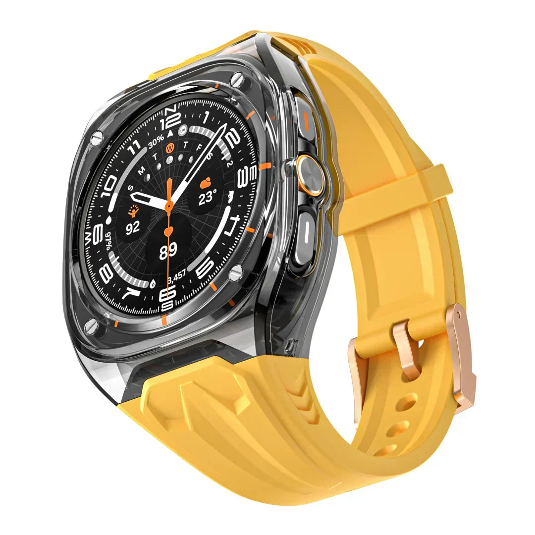 Kit de adaptação Lumeo para Galaxy Watch Ultra — Caixa fina em TPU e bracelete de silicone - Desfino