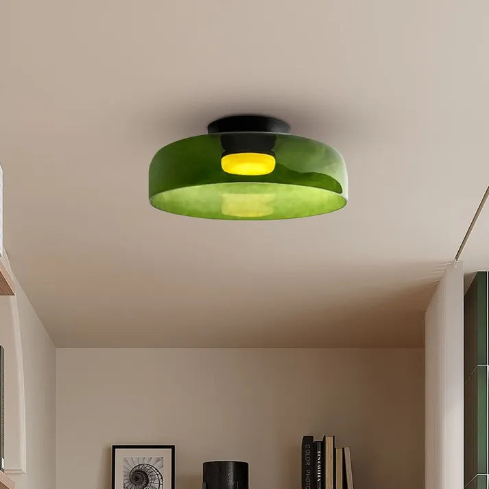 AuroraMed Lampada da soffitto in vetro — stile ispirato al Medioevo nordico - Desfino