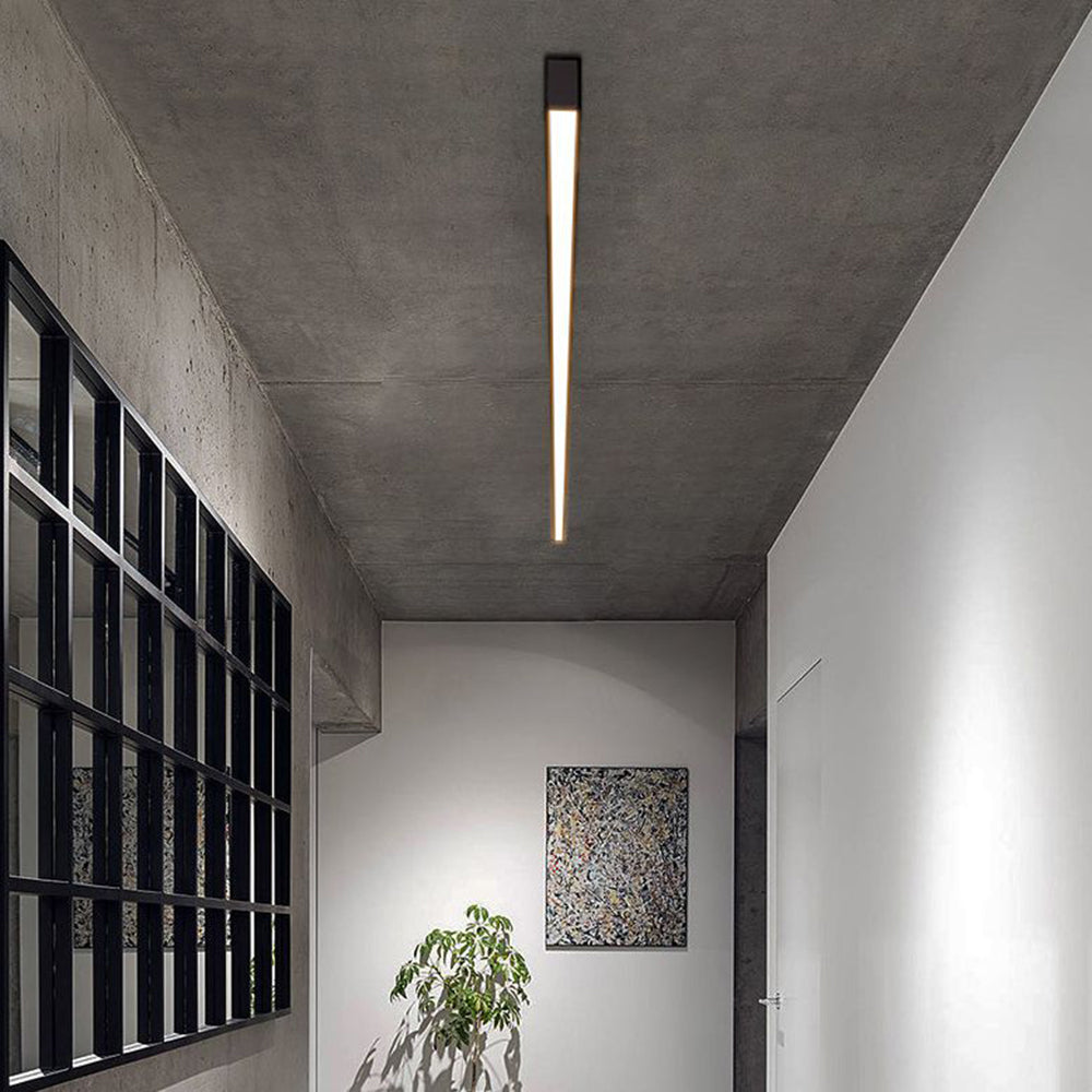 Noirline Black Linear Flush-Mount Light — Adjustable 3-Colour - Desfino