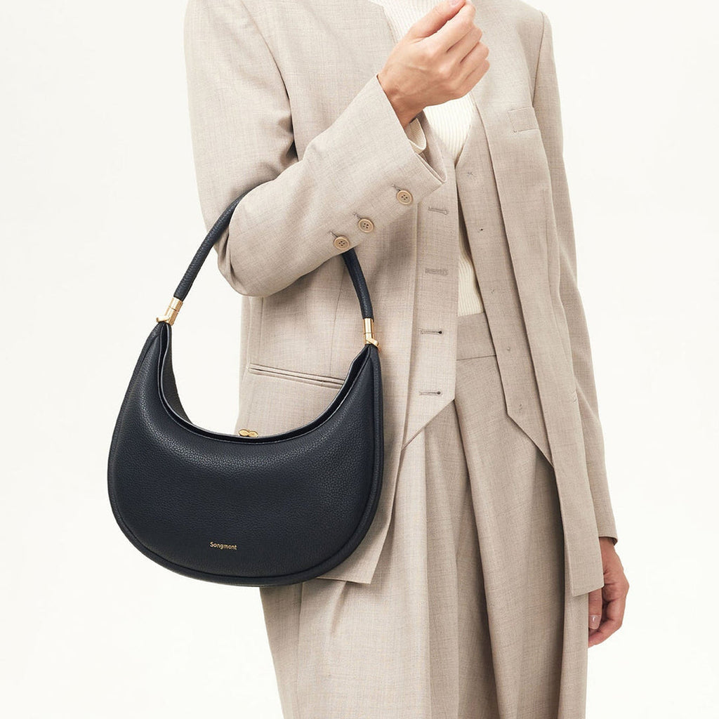 Jolie Solara Aurelle Full-Grain Leather Bag — Natural Patina Finish, Four Carry Options