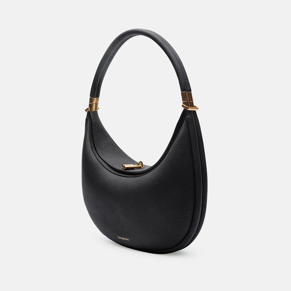 Jolie Solara Aurelle Full-Grain Leather Bag — Natural Patina Finish, Four Carry Options
