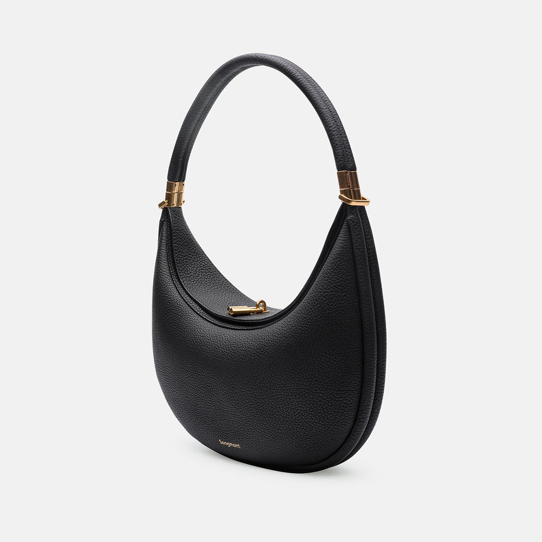 Jolie Solara Aurelle Full-Grain Leather Bag — Natural Patina Finish, Four Carry Options