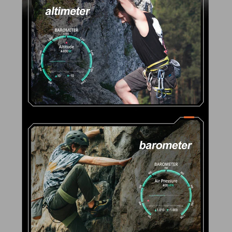 Smartwatch TrailQuest Pro — Navegação GPS, frequência cardíaca, oxigénio no sangue - Desfino