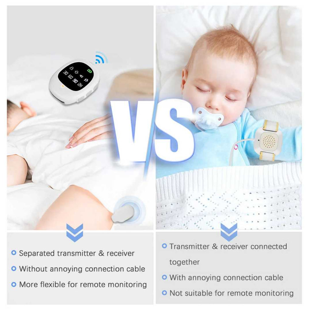 Alarme sem fios NiteGuard para enurese noturna — Recetor com sensor de humidade - Desfino
