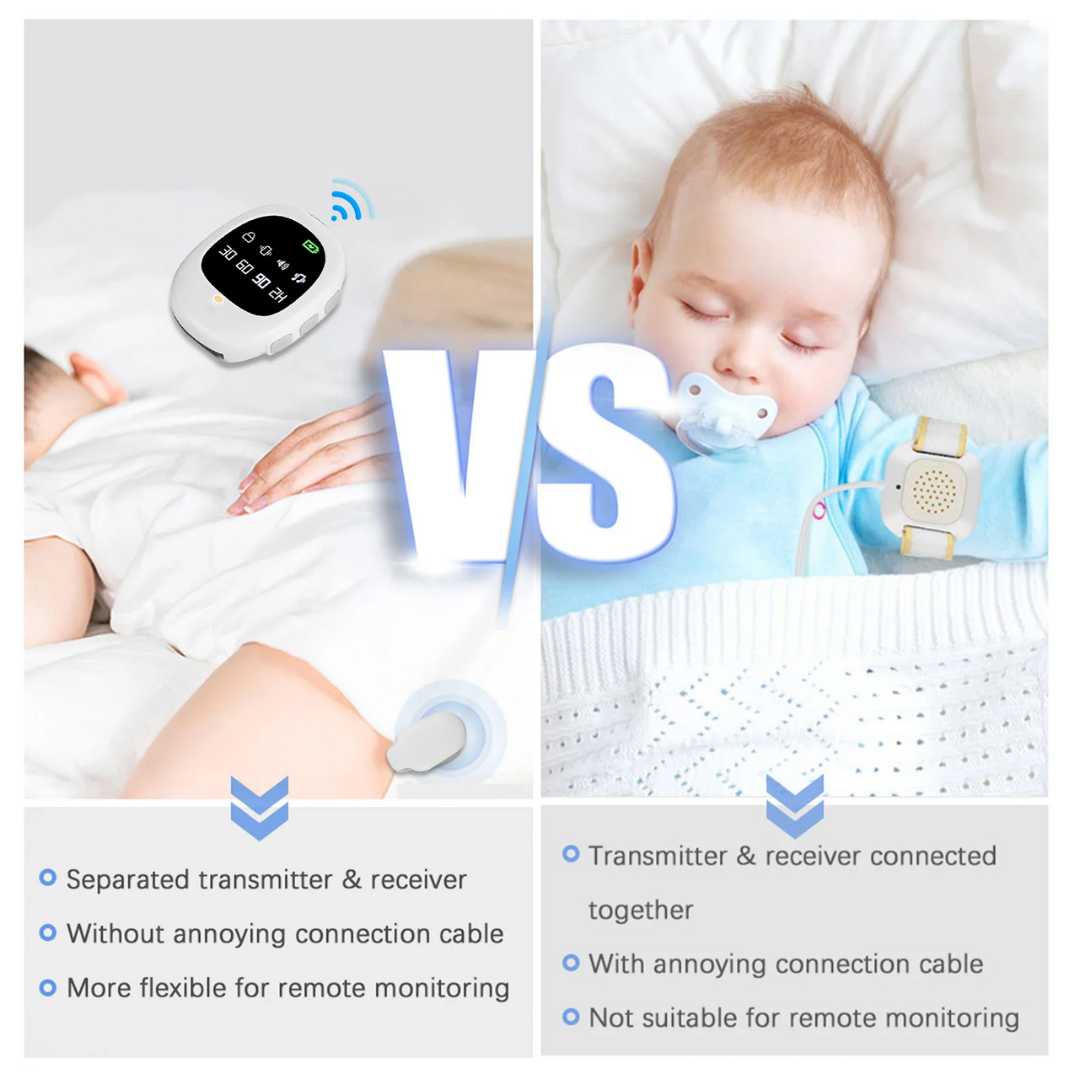 Alarme sem fios NiteGuard para enurese noturna — Recetor com sensor de humidade - Desfino