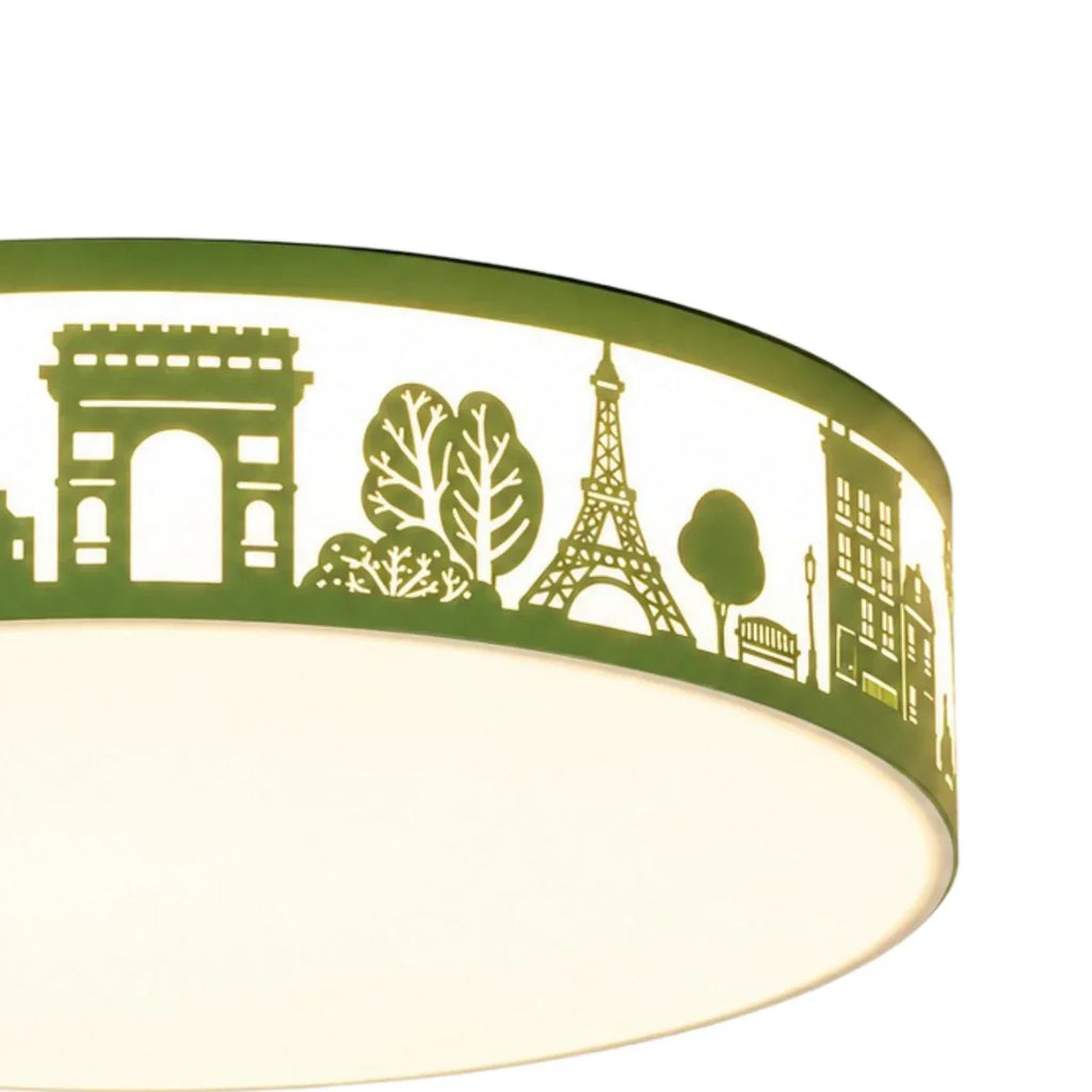 Deckenleuchte mit hohler Silhouette und LED-Vollspektrumlicht – flächenbündiges Design