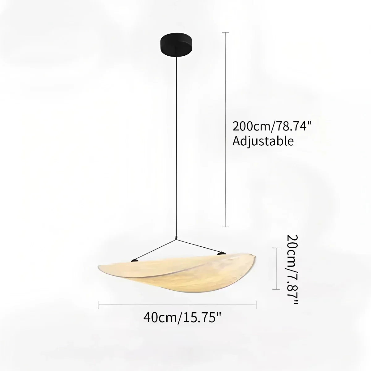 Zen Art Cloud Shape Silk Pendant Light for Living Room | Desfino