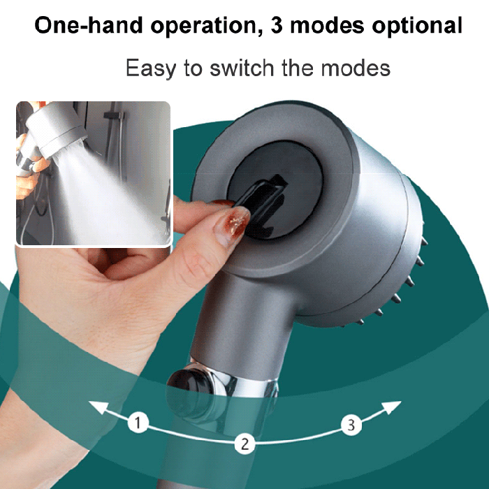 FluxFlow Showerhead Pro — Up to 200% Stronger Water Pressure - Desfino