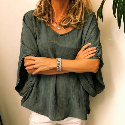 Blouse fluide à manches larges