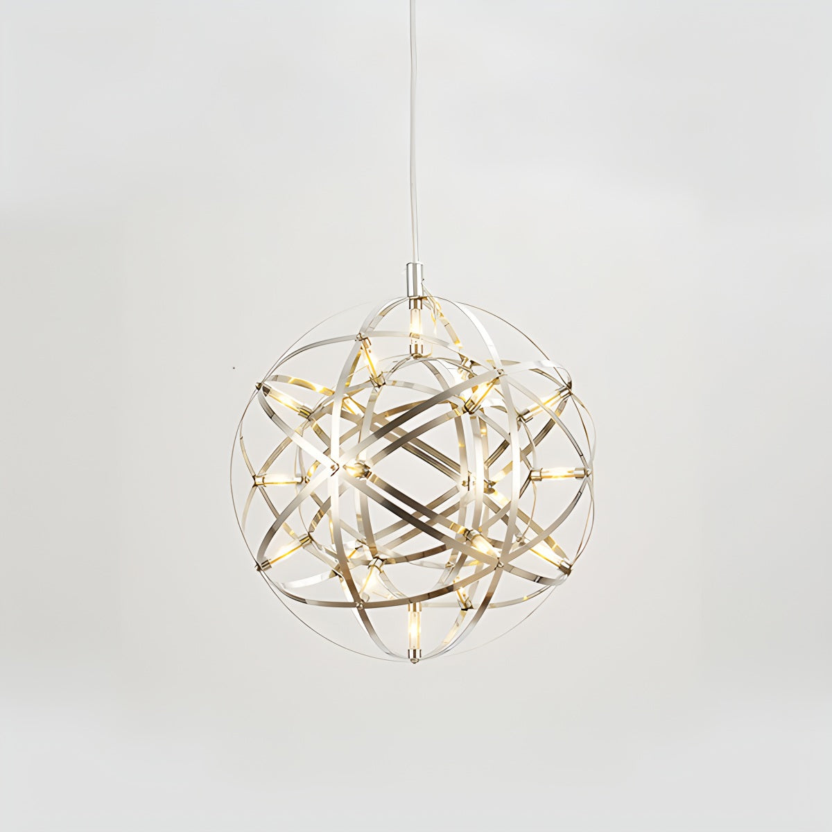 Silver Fire Ball Pendant Light for Dining Room | Desfino