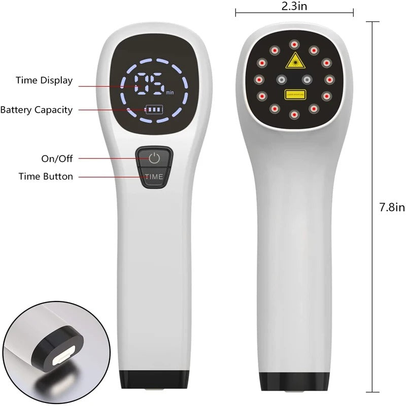 NovaVita Red Light Therapy Pro 808/650nm Plus System Device - Desfino