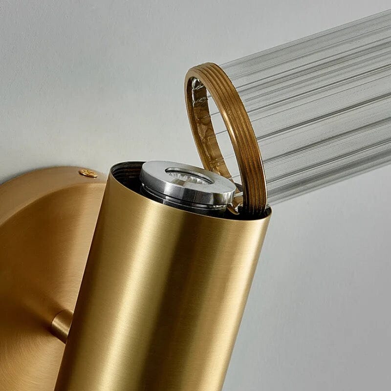 Lyra Glass Pole Lamp — Modern Nordic Floor Lighting Fixture - Desfino