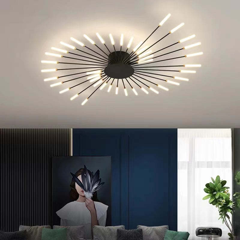 Nowoczesna lampa sufitowa LED Asterra — wbudowane oświetlenie, minimalistyczny styl - Desfino