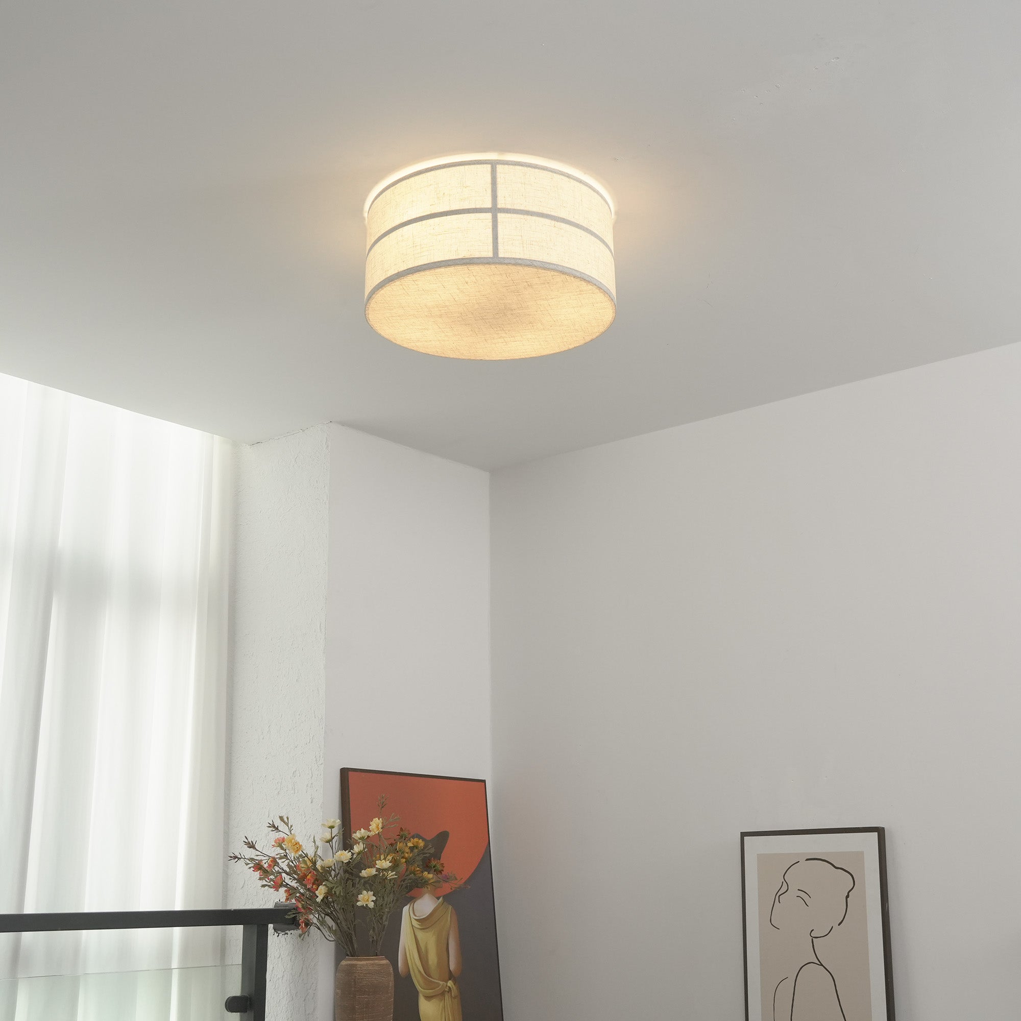 Deckenleuchte Hashira – indirektes Design für flächenbündige Montage