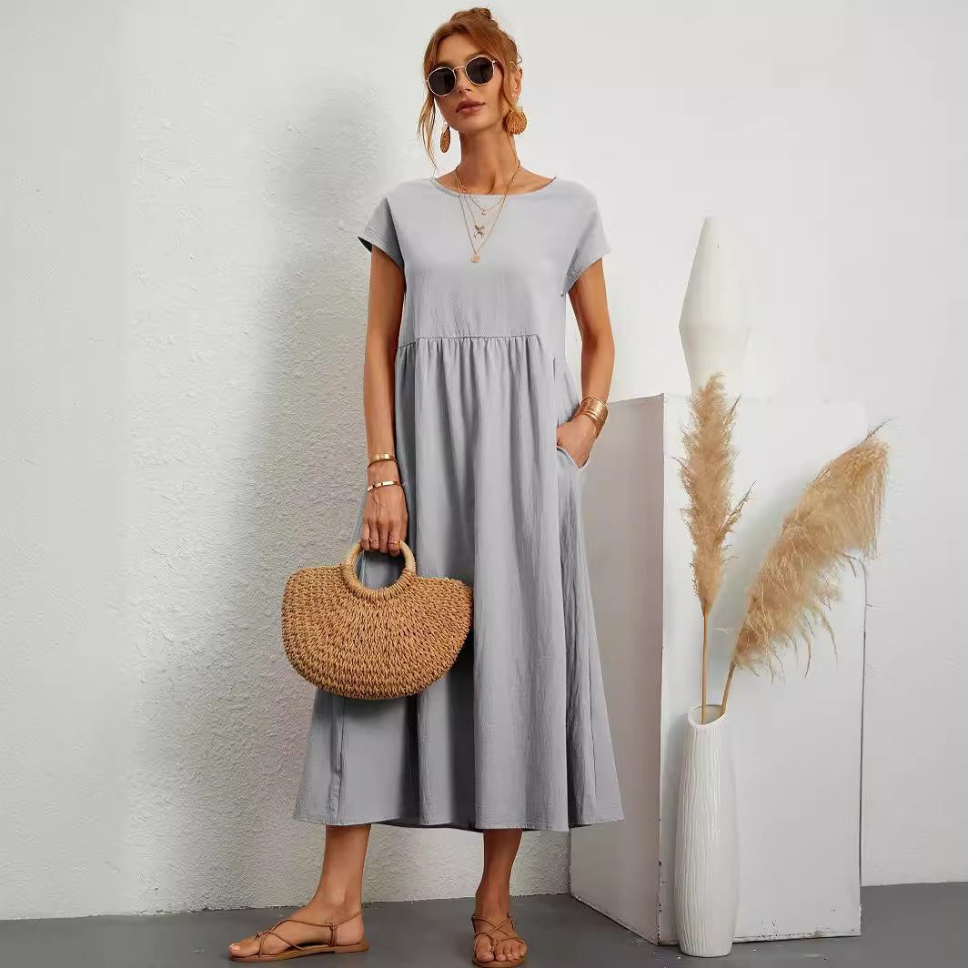 Robe Longue Fluide avec Poches
