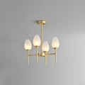 American All-Copper Bud Glass Chandelier | Desfino