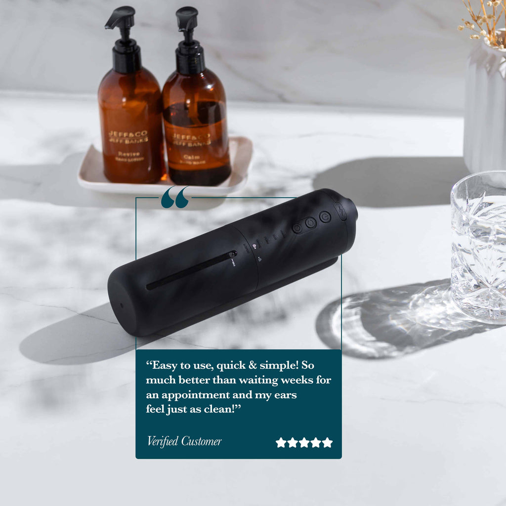 Auraluxe EarCare Pro — opakovaně použitelný čistič ušního mazu se třemi vodními tryskami - Desfino