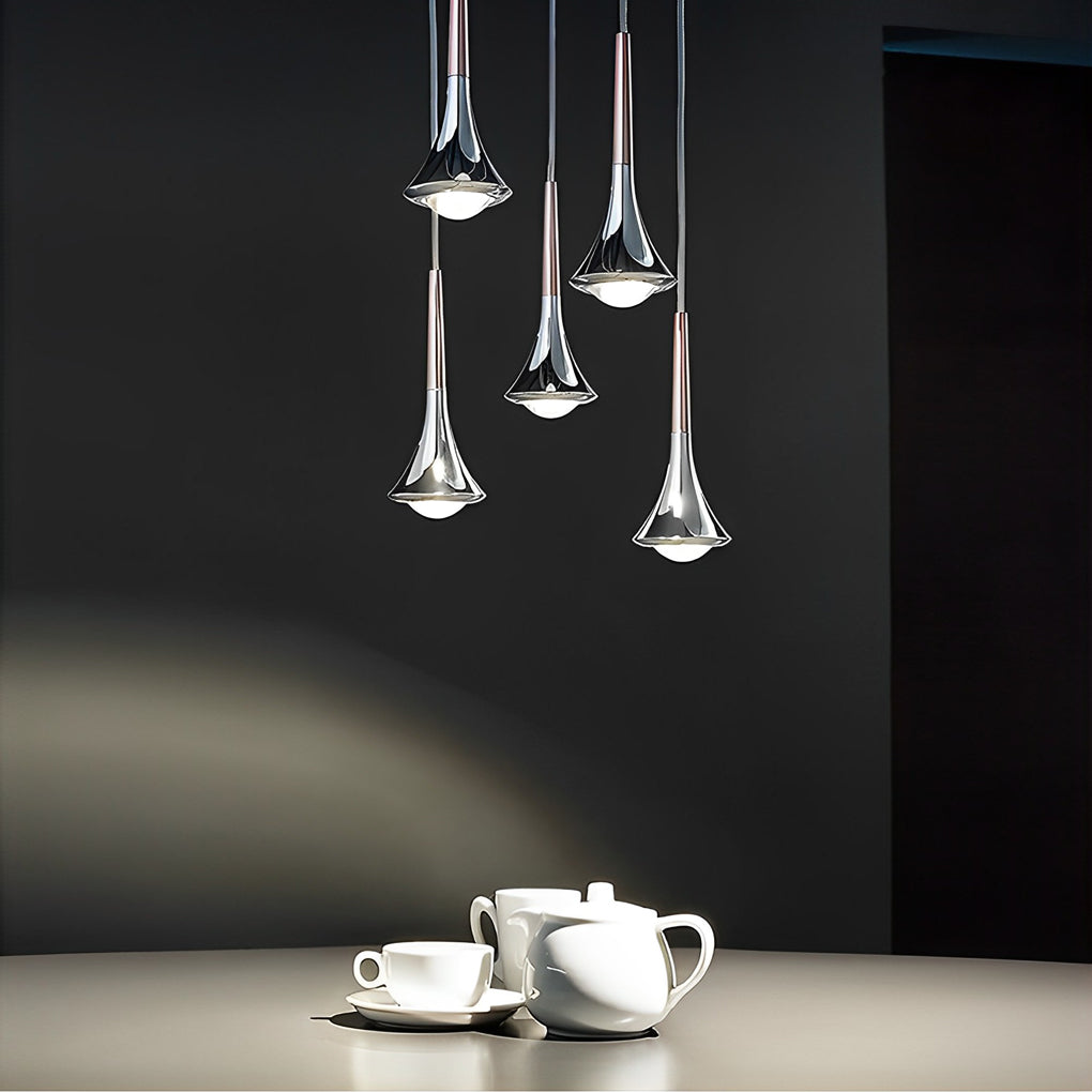 Suspension LED en forme de goutte d’eau LumenAria 9W — Escalier nordique, blanc chaud 3000K - Desfino