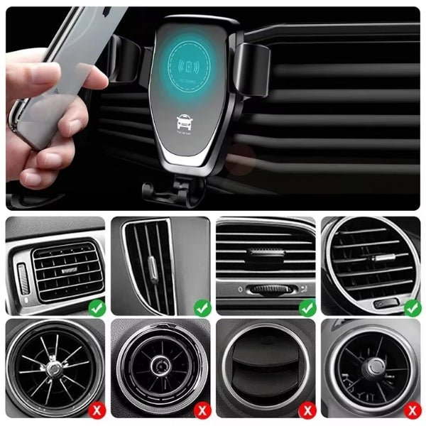 Suporte de carregador automóvel sem fios VeloCharge para iPhone 14 - Desfino