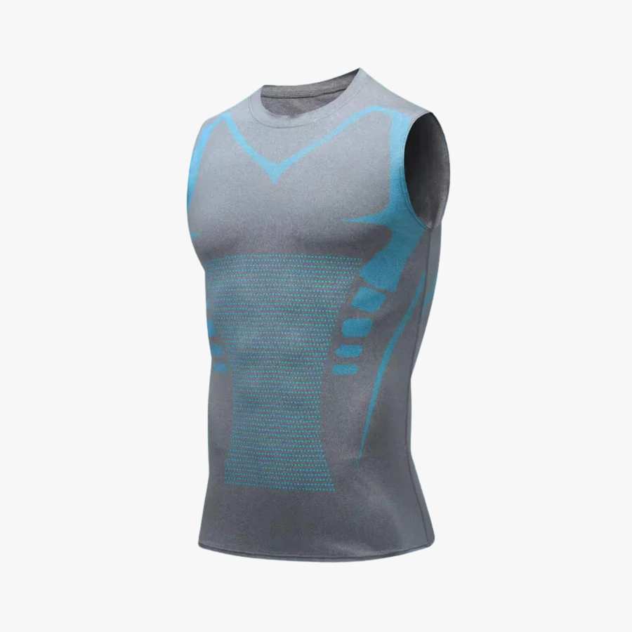 Men's Ionic Compression Shaping Tank — No-Roll, Invisible Fit | Desfino