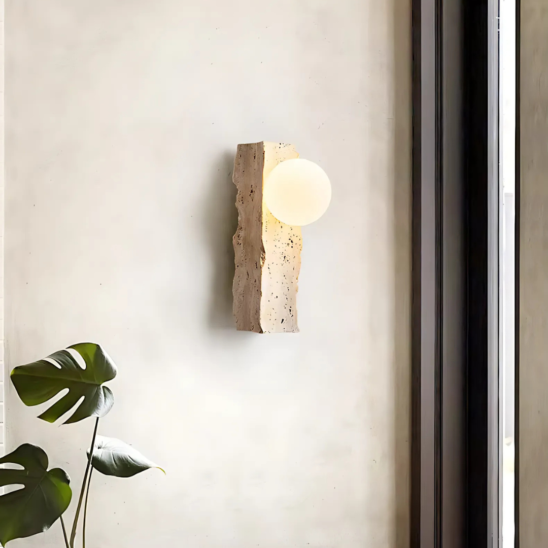Orion G9 LED Light — Handcrafted Stone Wall Sconce - Desfino