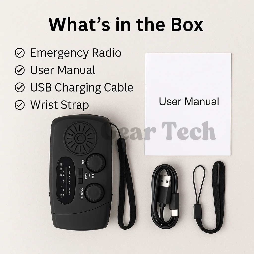 HavenLight Wind-Up Emergency Radio — AM/FM Power Bank - Desfino