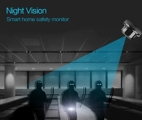 NovaGuard EchoCam 1080P WiFi-sikkerhetskamera — fjernvisning, nattsyn - Desfino