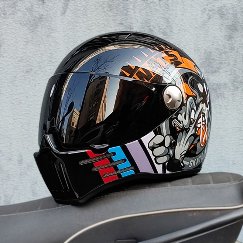 NovaRide Full-Face Motorcycle Helmet — DOT/ECE Certified Dark Visor - Desfino