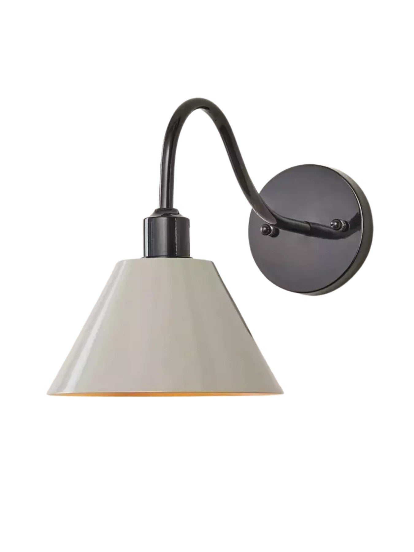 Modern Industrial Tapered Sconce — Clean Metal Wall Light