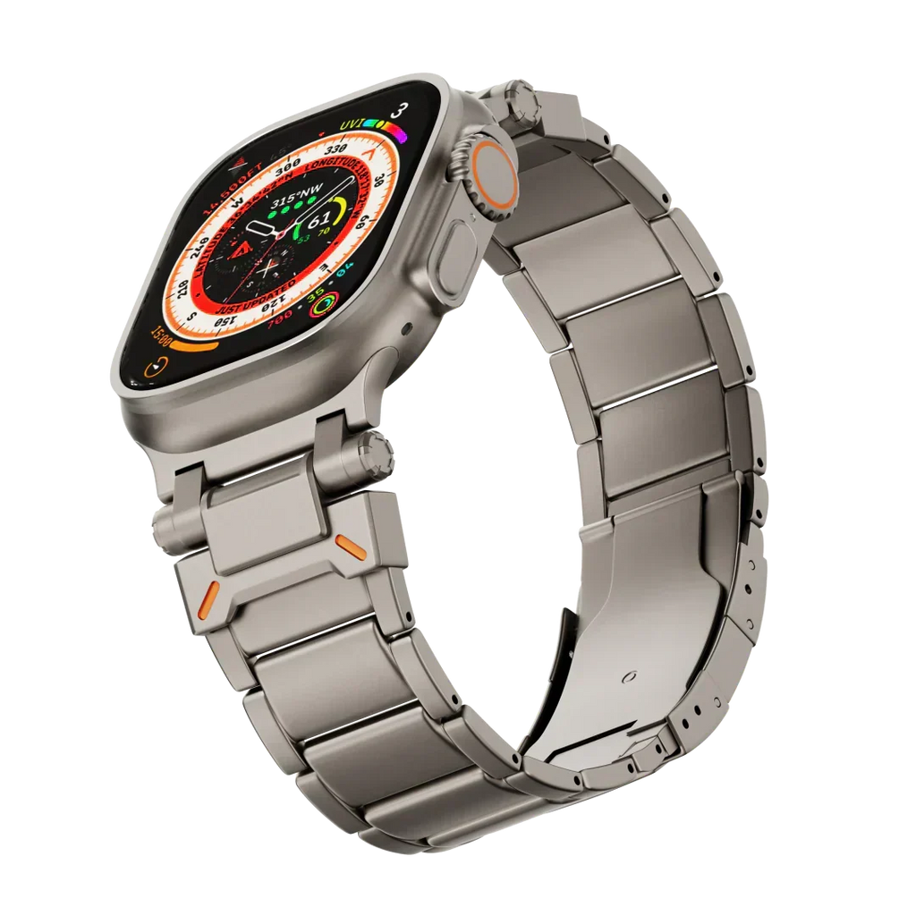 オーリダン Apple Watch UltraおよびUltra 2用耐傷性チタンバンド - Desfino