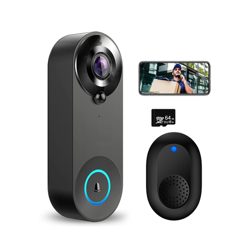 NovaGuard 1080P Wireless Video Doorbell with PIR Motion Sensor - Desfino