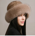 Novaine Classic Mink Fur Winter Hat — Insulated Lining - Desfino