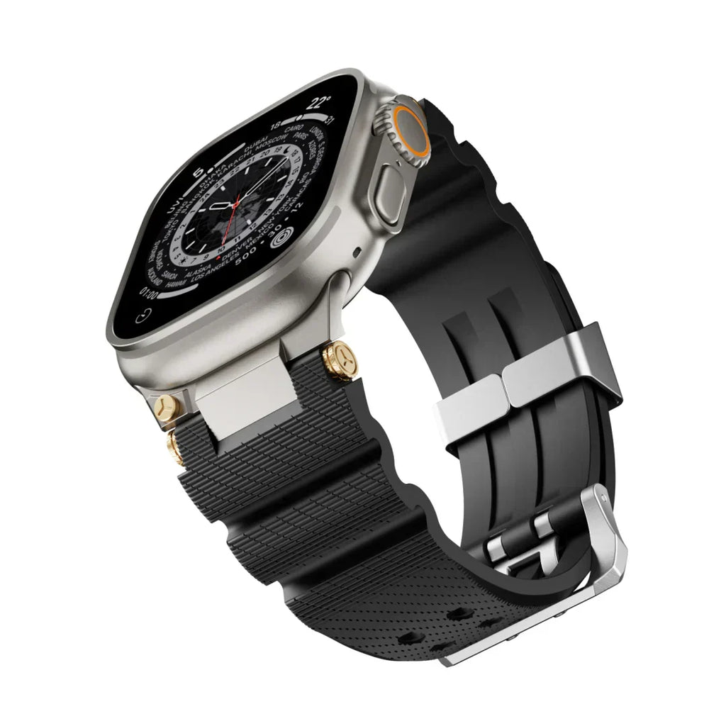 Bracelete de silicone para Apple Watch ArloGear — Estilo inspirado na mecânica - Desfino