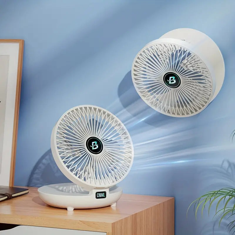 WallBreeze USB-seinäpuhallin — lähes äänetön, taitettava, 25.5 x 19 cm - Desfino