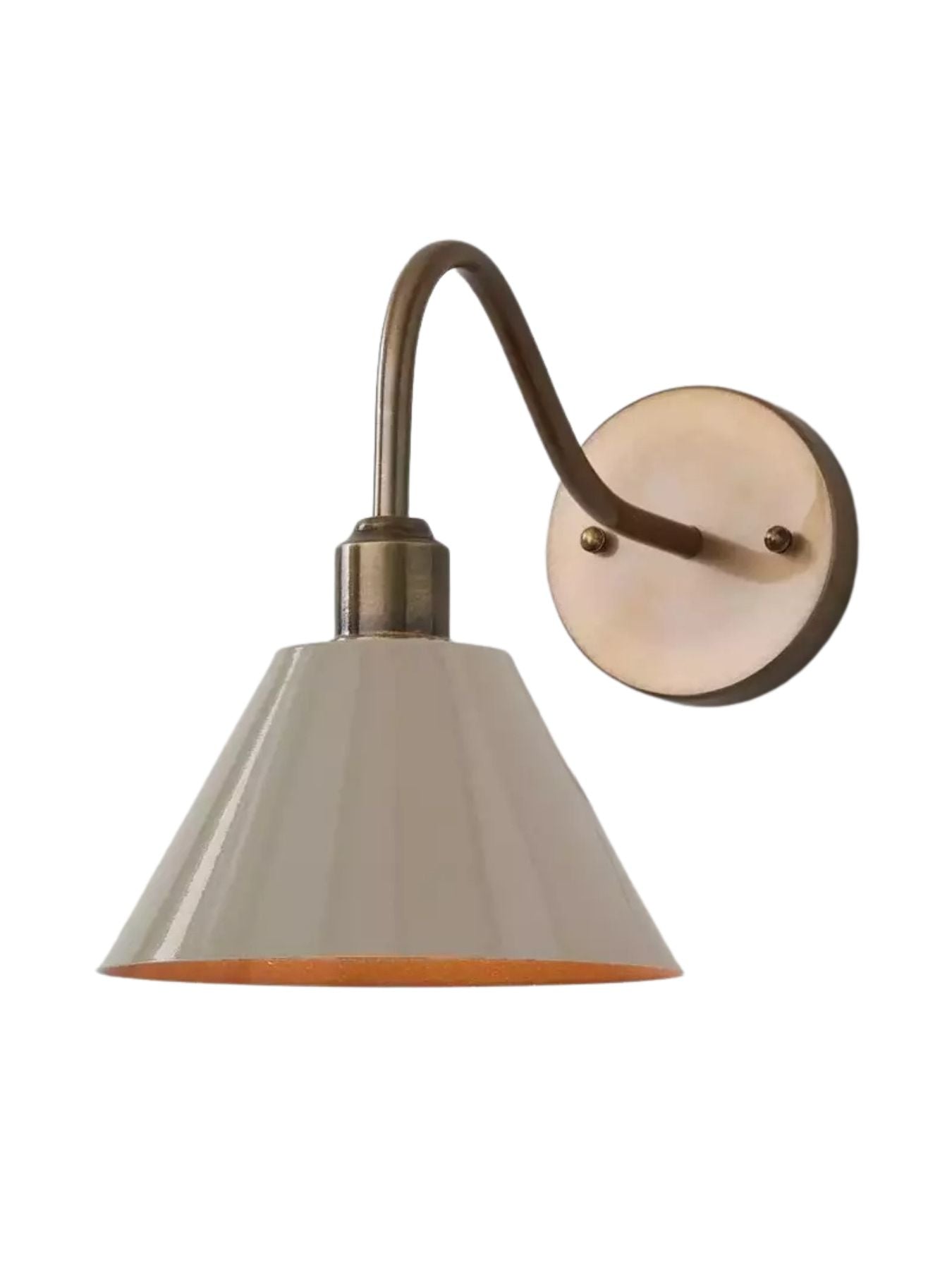 Modern Industrial Tapered Sconce — Clean Metal Wall Light