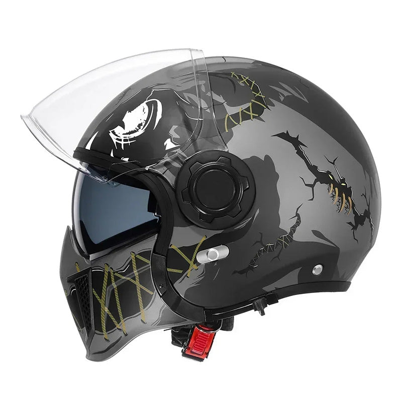 DOT and ECE Certified AstraGuard Dual-Visor Modular Helmet