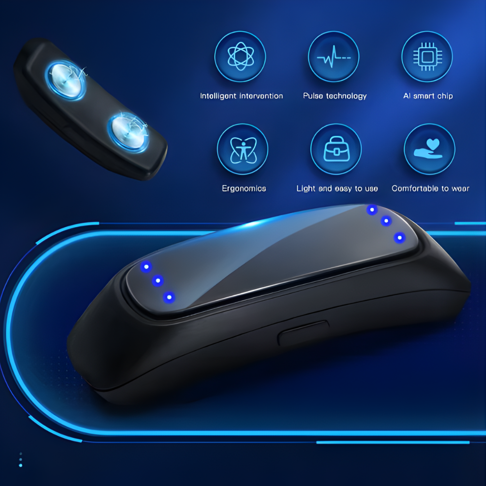 Appareil intelligent anti-ronflement EMS - détection automatique des ronflements - Desfino