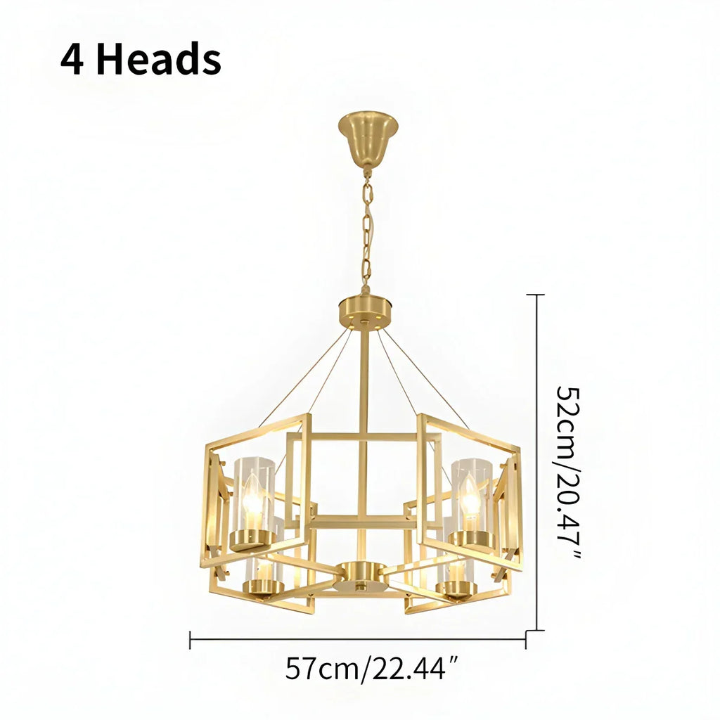 Modern Luxury All Copper Chandelier | Desfino