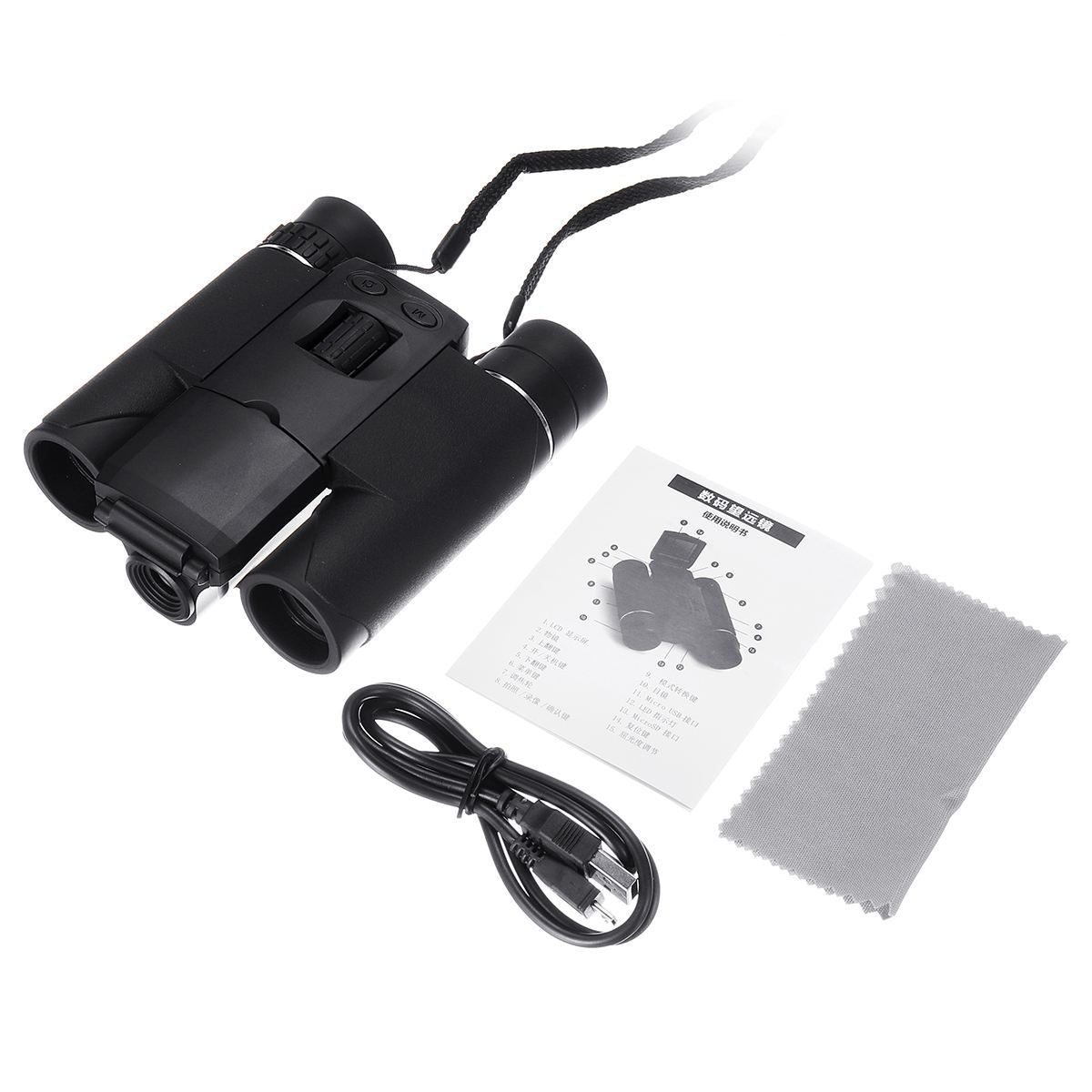 משקפת HD Pro של ValoVue עם מצלמה דיגיטלית מובנית, הגדלה פי 10 - Desfino