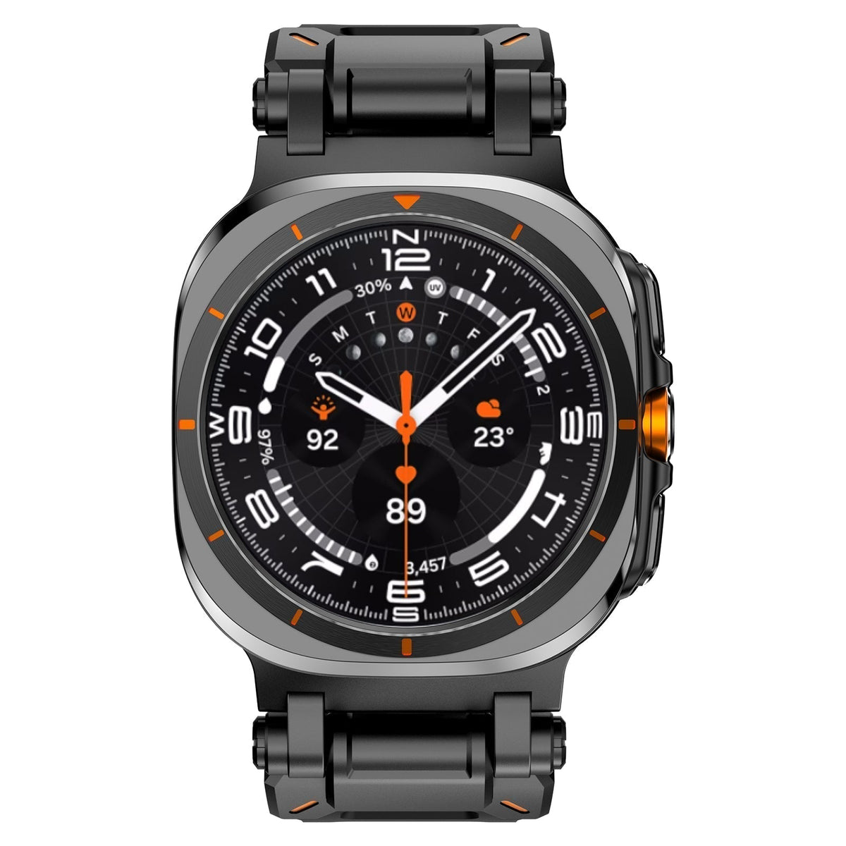 Navigator FKM-armband - Samsung Watch Ultra 47 mm, 140–230 mm, stiftspänne - Desfino