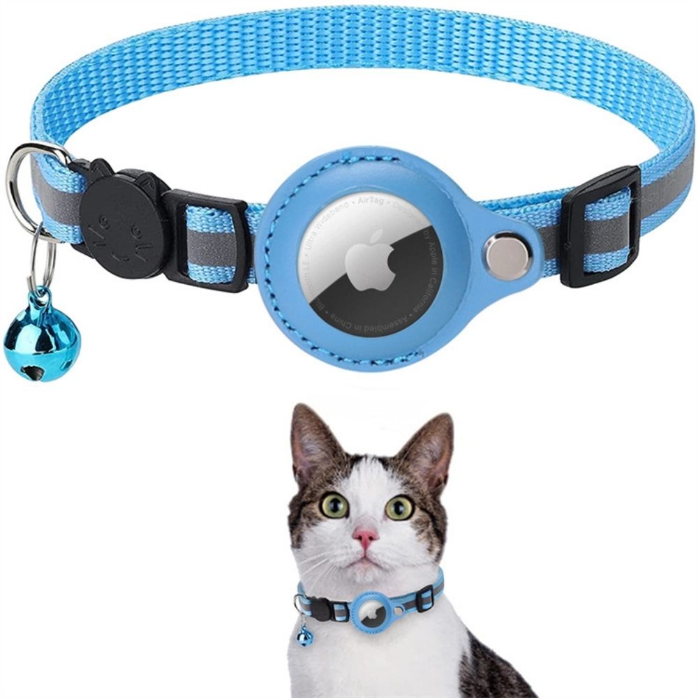 Asterra Reflective Cat Collar — Quick Release Buckle, Secure GPS Mount