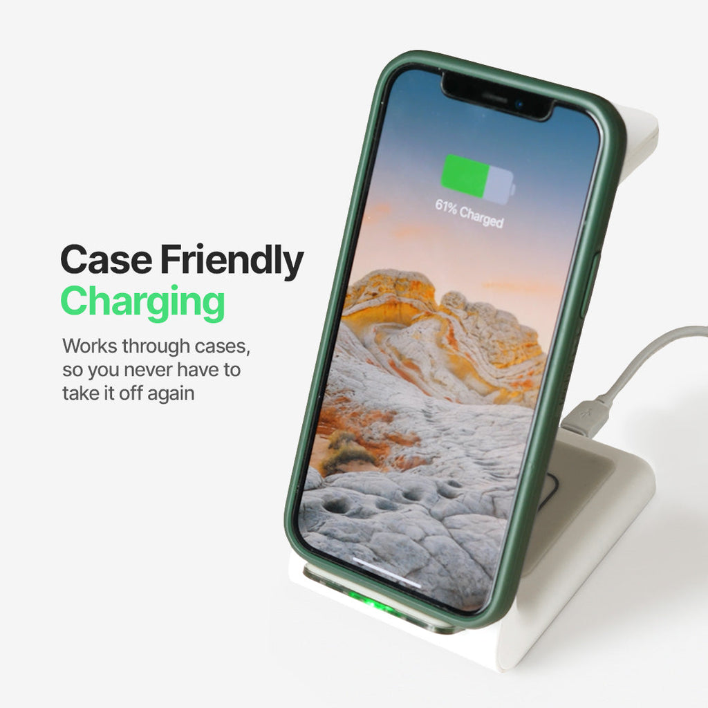 NexaDock 3-in-1 Fast Wireless Charger for Phone, Watch & Earbuds | Desfino