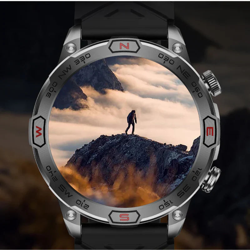 Smartwatch TrailQuest Pro — Navegação GPS, frequência cardíaca, oxigénio no sangue - Desfino