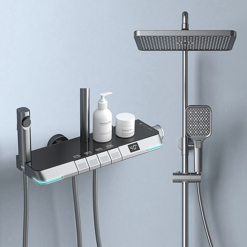 Affichage numérique de la température Aurell — Système de douche thermostatique - Desfino