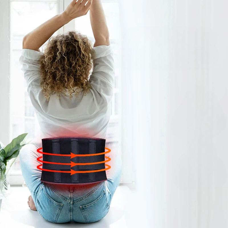 NovaHeat Adjustable Heated Back Belt for Lower Back Relief | Desfino